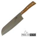 Santoku 19 cm Iside Ulivo - Maglio Nero