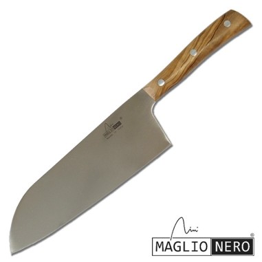 Santoku maxi 21 cm Iside Ulivo - Maglio Nero